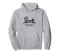 Fai Le fusa Come se Nessuno guardasse - Amante dei Gatti stravaganti Felpa con Cappuccio, Unisex per Adulti, Grigio Melange, M