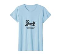 Fai Le fusa Come se Nessuno guardasse - Amante dei Gatti stravaganti Maglietta, Donna, Celeste, S