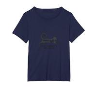Fai Le fusa Come se Nessuno guardasse - Amante dei Gatti stravaganti Maglietta, Donna Plus-Size, Navy, 4X