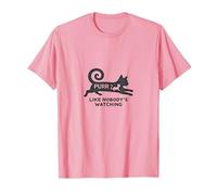 Fai Le fusa Come se Nessuno guardasse - Amante dei Gatti stravaganti Maglietta, Uomo, Rosa, L
