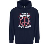 Fai Musica Non Guerra Pace Hippy Rock Anti-Guerra Felpa Per Bambini
