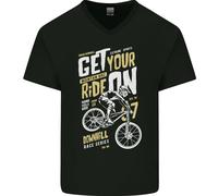 Fai Scendere La Tua Corsa Con Mountain Biking Da Uomo Maglietta In Cotone A V