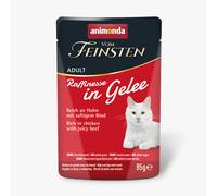 Fai scorta! Animonda Vom Feinsten Adult Raffinesse in gelatina 48 x 85 g - ricco di pollo con manzo