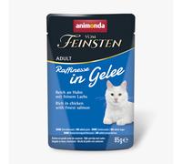 Fai scorta! Animonda Vom Feinsten Adult Raffinesse in gelatina 48 x 85 g - ricco di pollo con salmone