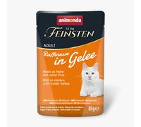 Fai scorta! Animonda Vom Feinsten Adult Raffinesse in gelatina 48 x 85 g - ricco di pollo con tacchino