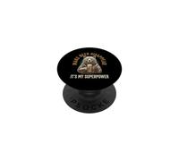 Fai sparire la birra è il mio superpotere, divertente grafica a forma di orso PopSockets PopGrip Adesivo