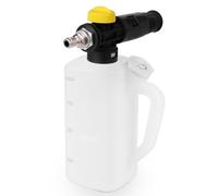 Fai Top 1L Cannone Schiuma,Ugello Regolabile e Dosatore Shampoo,Lancia Schiuma per 1/4" Attacco Rapido Idropulitrice