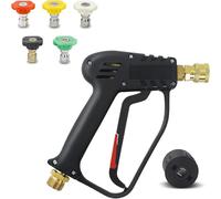 Fai Top 4000PSI Pistola Idropulitrice con Connettore per Tubo Flessibile M22 14MM,Nilfisk Connettore Rapido,Pistola a Spruzzo Pistola a Pannello per la Pulizia Dell'auto