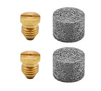 Fai Top Ugello Schiuma e Filtro a Rete,Ugelli Orifizio Cannone Schiuma,Punta Filettata di Ricambio da 1.1mm e Filtro a Rete per Lancia per Schiuma da Neve, 3000 PSI,2 Confezioni