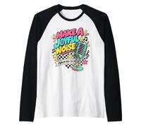 Fai Un Salmo Rumore Gioioso 100:1 Musica Cristiana Maglia con Maniche Raglan