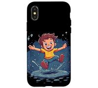 Fai un tuffo con questa avventura di salto pozzanghera Custodia per iPhone X/XS