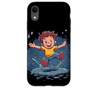Fai un tuffo con questa avventura di salto pozzanghera Custodia per iPhone XR
