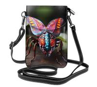 Fai un viaggio in auto Questa borsa a tracolla leggera e unisex con patta libera le mani ed è adatta per viaggi, vacanze e uso quotidiano., Strani insetti, Taglia unica