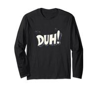 Fai una dichiarazione con questo audace design discorso Duh Maglia a Manica