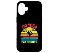 Fai Yoga Mangia Donuts Divertente Yoga, Yoga Amante, Grafica Fitness Custodia per iPhone 16