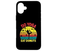 Fai Yoga Mangia Donuts Divertente Yoga, Yoga Amante, Grafica Fitness Custodia per iPhone 16 Plus