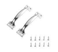 FAICAR 304 manico della porta in acciaio inossidabile, 3,94 "/4,80" /5,91 "dimensioni opzionali, per mobile, cassetto, guardaroba, porta di legno, 2 pezzi con viti 304SS 3.94"