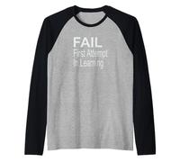 Fail Primo tentativo di apprendimento Maglia con Maniche Raglan