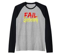 Fail Spectacular Rosso Giallo Maglia con Maniche Raglan
