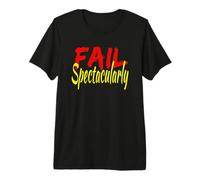 Fail Spectacular Rosso Giallo Maglietta Premium
