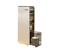 Failjierue Armadietto portaoggetti angolare sottile per il bagno, organizer da pavimento stretto per carta igienica, unità autoportante salvaspazio per piccoli bagni, camera da letto o soggiorno (4