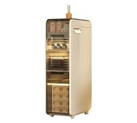 Failjierue Armadietto portaoggetti piccolo e stretto, autoportante, per bagno, cucina, camera da letto o lavanderia (3 ripiani)