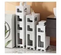 Failjierue Cassetti impilabili sottili e stretti per bagno, soggiorno e camera da letto, organizer multiuso (2 livelli)