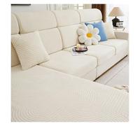 Failjierue Copridivano antiscivolo in caldo velluto - Copridivano altamente elasticizzati con cinturino elastico(Style 6,3 Seat(W65-85cm L135-165cm))