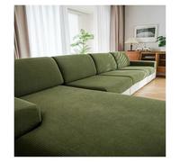 Failjierue Copridivano elastico in velluto impermeabile, protezione antiscivolo per divani da 1, 2, 3 o 4 posti e angoli, soggiorno (Style 1, Back Cove)