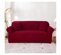 Failjierue Copridivano elastico in velluto per 2, 3 e 4 posti e divano ad angolo a forma di L, federa per cuscino per soggiorno, decorazione della casa (Style 9,1-Seater (90-140 cm)