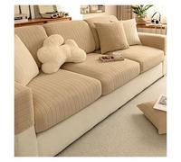 Failjierue Copridivano in velluto per cuscini singoli Copridivano elasticizzati antiscivolo con cinturino elastico(Style 3,65-85cm x 165-200cm)