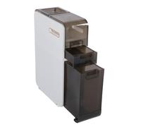 Failjierue Mobiletto portaoggetti stretto e sottile per il bagno con ruote, unità di stoccaggio verticale su ruote, organizer a torre mobile per articoli da toeletta - Mobiletto salvaspazio(2-Tiers)