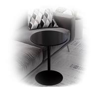 Failjierue Piccolo tavolino rotondo in ferro, comodino/caffè/tè, tavolino per soggiorno, camera da letto, bagno, balcone (40 x 72 cm)