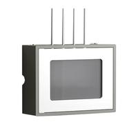 Failjierue Scatola di immagazzinaggio WiFi montata a parete, supporto per router Set top box Protezione ciabatta Nascondi rack nascondere il cavo Mensola(Style 4,52.5x10x42.5cm)