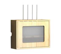 Failjierue Scatola di immagazzinaggio WiFi montata a parete, supporto per router Set top box Protezione ciabatta Nascondi rack nascondere il cavo Mensola(Style 1,36.5x11.5x27.5cm)