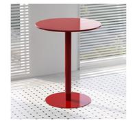 Failjierue Tavolino ausiliario in ferro per interni ed esterni: base resistente per soggiorno, sala da pranzo, camera da letto, pub e bar, colore rosso (40 x 72 cm)