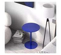 Failjierue Tavolino da bar alto rotondo, semplice, blu, stabile, per bistrot e pub, con base, tavolino da caffè per casa, cucina, colazione (48 x 72 cm)
