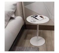 Failjierue Tavolino rotondo classico in metallo, per interni ed esterni, tavolino da bar per salotto, balcone, patio (40 x 62 cm)