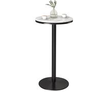 Failjierue Tavolo da bar in marmo, altezza 75/95/105 cm, altezza bancone, tavolo da pranzo e cocktail, tavolino alto per cucina e colazione (55 x 75 cm)