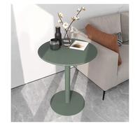 Failjierue Tavolo rotondo in metallo alto per pub, piccola area caffetteria, tavolino da cocktail con base in metallo, per casa/cucina, isola/bancone bar, verde (48 x 56 cm)