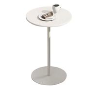 Failjierue Tavolo rotondo in metallo da bistrot - multiuso: tavoli da pub, tavoli da cocktail, tavolino da caffè e tè per piccoli spazi (48 x 56 cm)