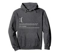Failure Programming Technology Software Script HTML Network Felpa con Cappuccio, Unisex per Adulti, Grigio Scuro, M