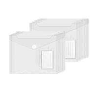 FAINCA 10 Pezzi Buste Trasparenti A5 Cartelline Portadocumenti Trasparente A5 Cartellina Porta Documenti con 7 Fori Riservati Impermeabile Antiolio per Organizzare Documenti Compiti