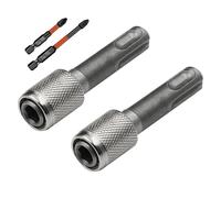 FAINCA 2 supporti esagonali SDS e 2 punte per trapano a croce SDS, adattatore e supporto per elettrodomestici, accessori industriali per trapano a percussione