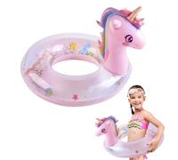 FAINCA Unicorno Gonfiabile Swimming Ring, Paillettes Glitterate Anello Per Il Nuoto, con Pompa Ad Aria Anello di Nuoto per Bambini, Adatto per Piscina, Spiaggia, Vacanze Estive 110 * 50 * 70 cm