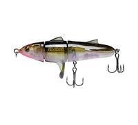FainFun Whopper Ploppers, Fishing Lure Rotante Galleggianti, Esca da Pesca a Elica Dura con Pinna Girevoli, Rotante Top Acqua Esche Realistica, Floating Popper Rotating per Acqua Dolce Salata,Grigio