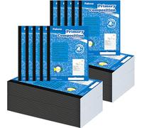 Fainne 50 Packs Primary Composition Notebook Bulk Primary Journal K-2 Grade 9 3/4 x 7 1/2 Inch Primarys Ruled Compositions Book for Kids Draw and Write School Supplies 100 Pages(Blue)