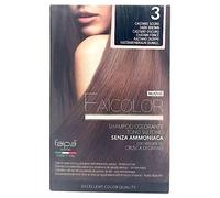 Faipa Faicolor Shampoo Colorante Tono su Tono Senza Ammoniaca 3 Castano Scuro