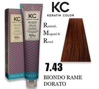 Faipa Professional Crema Colorante Alla Cheratina 100 ml 7,43 - Colorante capelli