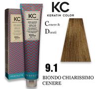 CREMA COLORANTE SENZA AMMONIACA KC ALLA CHERATINA 100ML FAIPA ROMA 78 NUANCES ( - 9.1 BIONDO CHIARISSIMO CENERE)